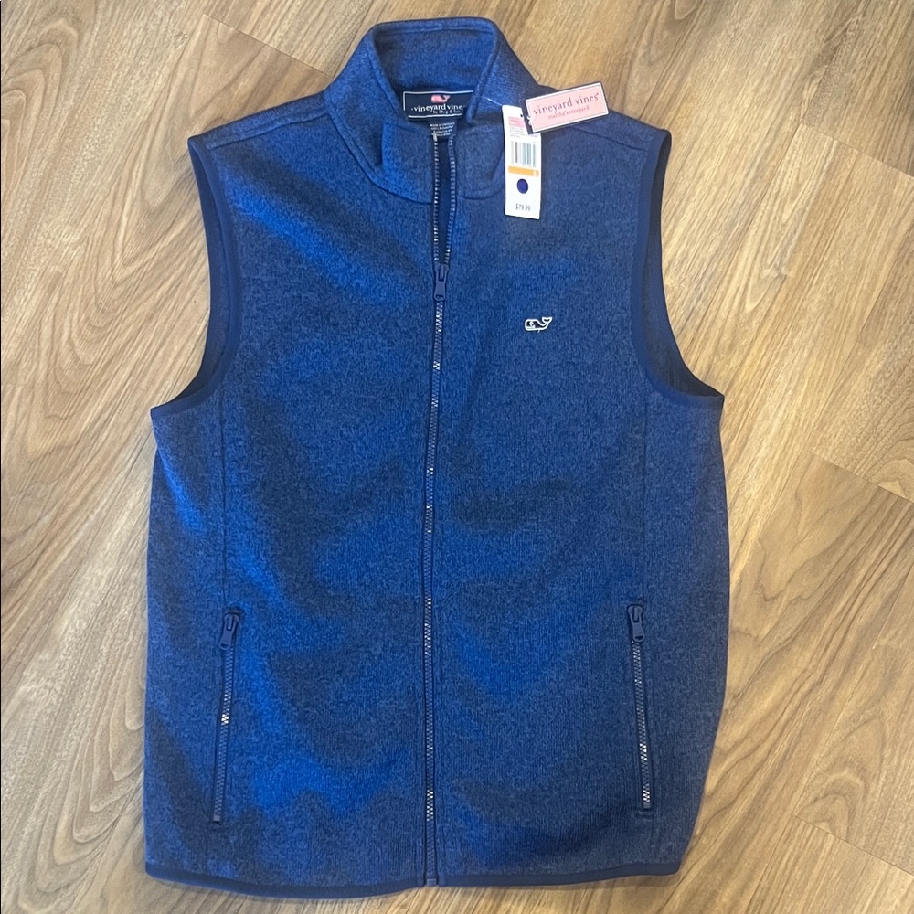 Vineyard Vines Navy Sleeveless Jacket